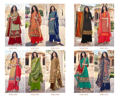 Sumyra Presents Taj Pure Pashmina Printed Fancy Designer Salwar Kameez
