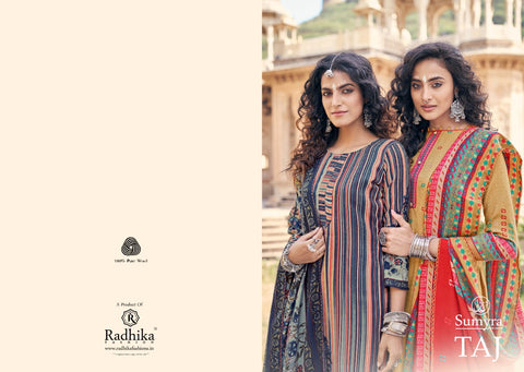 Sumyra Presents Taj Pure Pashmina Printed Fancy Designer Salwar Kameez
