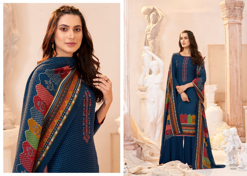 Sumyra Presents Bandish Pashmina Printed Embroidery Work Fancy Designer Salwar Kameez