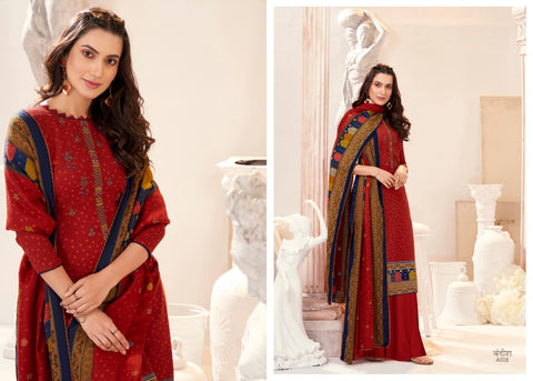 Sumyra Presents Bandish Pashmina Printed Embroidery Work Fancy Designer Salwar Kameez