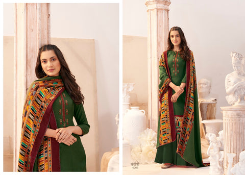 Sumyra Presents Bandish Pashmina Printed Embroidery Work Fancy Designer Salwar Kameez