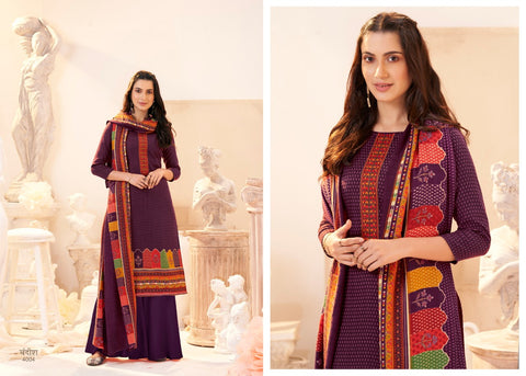 Sumyra Presents Bandish Pashmina Printed Embroidery Work Fancy Designer Salwar Kameez