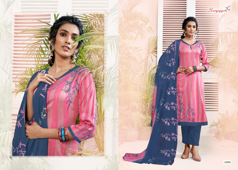 SURYAJYOTI PRESENTS NARGIS VOL 12 COTTON SALWAR SUIT COLLECTION