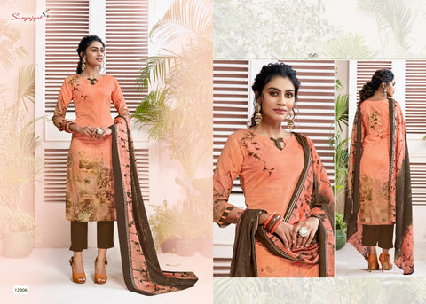 SURYAJYOTI PRESENTS NARGIS VOL 12 COTTON SALWAR SUIT COLLECTION