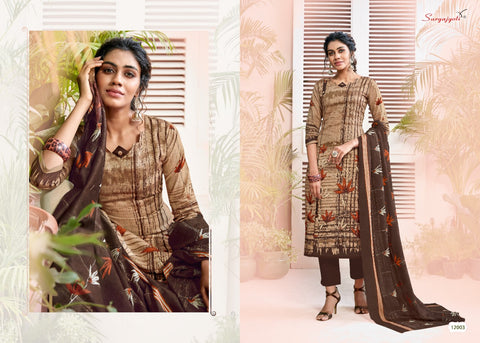 SURYAJYOTI PRESENTS NARGIS VOL 12 COTTON SALWAR SUIT COLLECTION