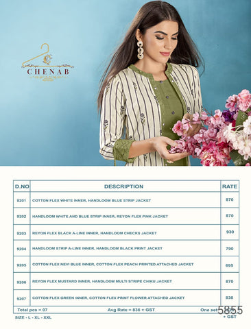 Swagat Chenab Fancy Designer Kurti Collection Western Cotton Shrug