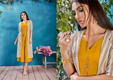 Swagat Chenab Fancy Designer Kurti Collection Western Cotton Shrug