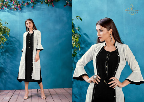 Swagat Chenab Fancy Designer Kurti Collection Western Cotton Shrug