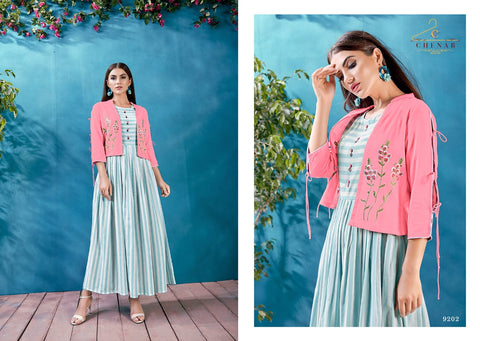 Swagat Chenab Fancy Designer Kurti Collection Western Cotton Shrug