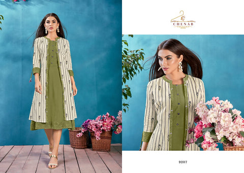 Swagat Chenab Fancy Designer Kurti Collection Western Cotton Shrug