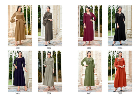 Sweety Fashion Presents Cyclone Vol 5 Pure Rayon Designer Kurtis Collection