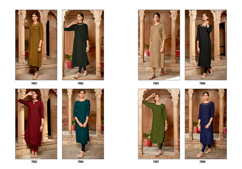 Sweety Fashion Presents Gravity Vol 7 Rayon Stylish Designer Kurtis Collection
