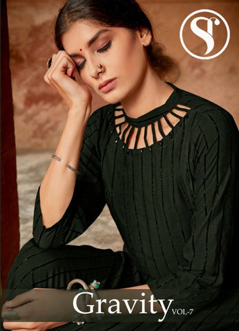 Sweety Fashion Presents Gravity Vol 7 Rayon Stylish Designer Kurtis Collection