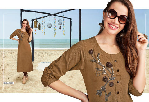 Sweety Fashion Presents Sky Rayon Fancy Designer Kurtis Collection