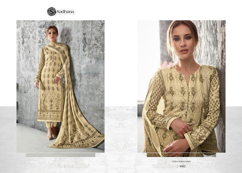 Sadhana Fashion Launched Sadhana Vol 34 Pure Pashmina Fancy Designer Salwar Suits