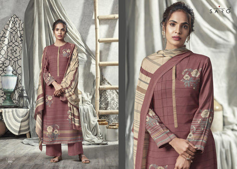 Sarg Presents Nayab Pashmina Printed Fancy Designer Salwar Kameez