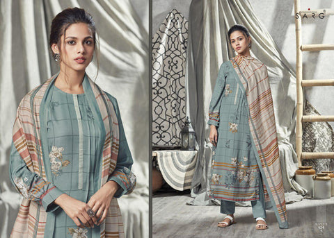 Sarg Presents Nayab Pashmina Printed Fancy Designer Salwar Kameez
