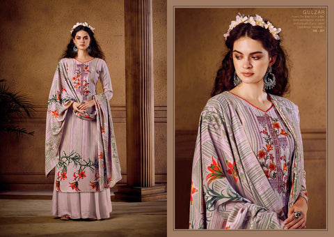 Sargam Prints Presents Gulzar Pashmina Printed Embroidery Work Fancy Designer Salwar Suits