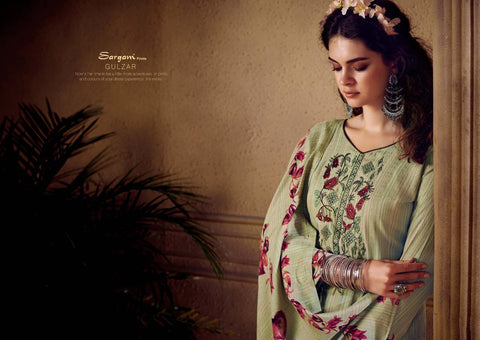 Sargam Prints Presents Gulzar Pashmina Printed Embroidery Work Fancy Designer Salwar Suits