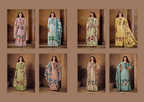 Sargam Prints Presents Gulzar Pashmina Printed Embroidery Work Fancy Designer Salwar Suits