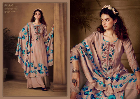 Sargam Prints Presents Gulzar Pashmina Printed Embroidery Work Fancy Designer Salwar Suits