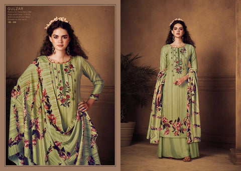 Sargam Prints Presents Gulzar Pashmina Printed Embroidery Work Fancy Designer Salwar Suits