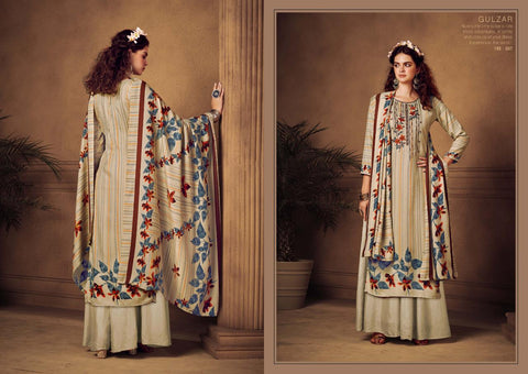 Sargam Prints Presents Gulzar Pashmina Printed Embroidery Work Fancy Designer Salwar Suits