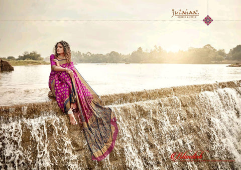 Julahaa Saree Saubhaagya Dayini Silk Fancy Designer Saree