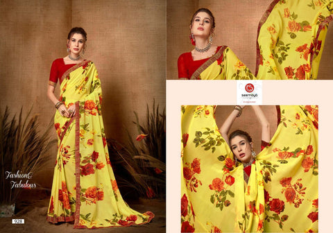 Seemaya Launched Kritika Fancy Designer Sarees Collection