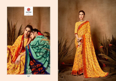 Seemaya Launched Kritika Fancy Designer Sarees Collection