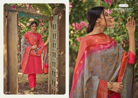 Shahnaz Arts Diyah Tussar Silk With Embroidery Work Salwar Kameez