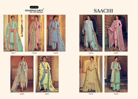 Shahnaz Arts Saachi Pure Cotton Embroidery Work Salwar Suits