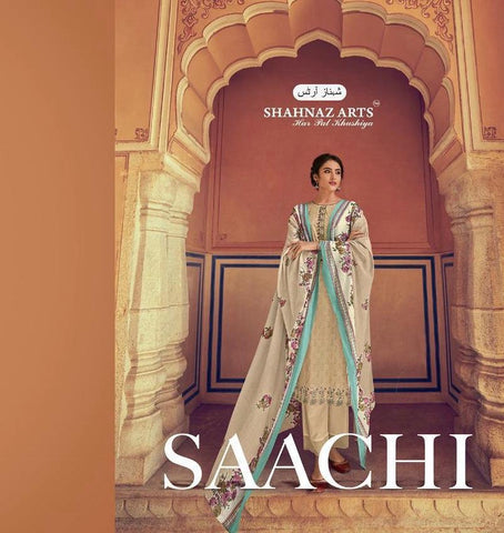 Shahnaz Arts Saachi Pure Cotton Embroidery Work Salwar Suits