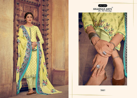 Shahnaz Arts Saachi Pure Cotton Embroidery Work Salwar Suits