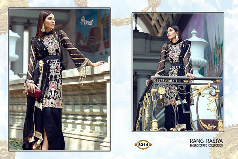 Shree Fab Presents Rang Rasiya Embroidered Collection Fox Georgette Pakistani Salwar Suits