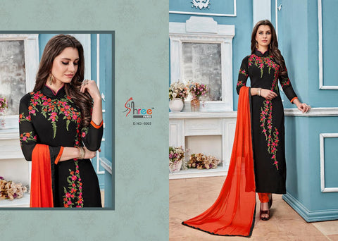 Shree Fabs Presents Lotus Long Georgette Pakistani Suit Collection