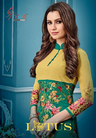 Shree Fabs Presents Lotus Long Georgette Pakistani Suit Collection
