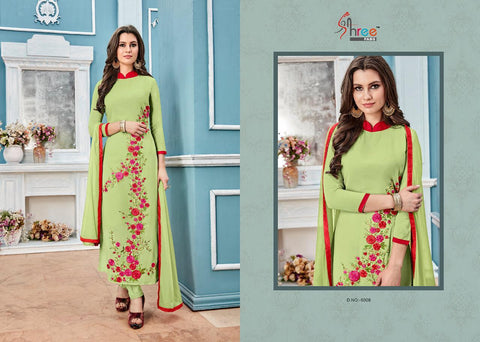 Shree Fabs Presents Lotus Long Georgette Pakistani Suit Collection