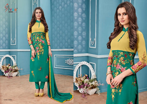 Shree Fabs Presents Lotus Long Georgette Pakistani Suit Collection