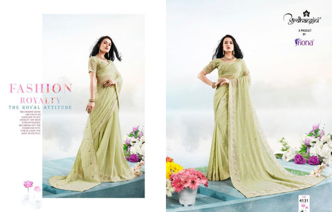 Fiona Ardhagini Presents Siya Vol 1 Georgette Fancy Work Fancy Designer Sarees