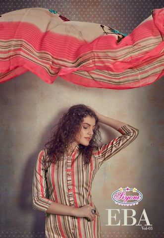 Siyoni Designer EBA VOL 3 Heavy Jam Cotton Elegant Look Salwar Suit