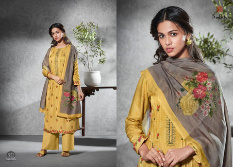 Sudriti Launched Mahak Pashmina Printed Embroidery Work Fancy Designer Salwar Kameez