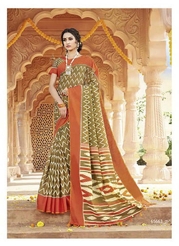 Cream Fancy Work Designer Saree – Walusha