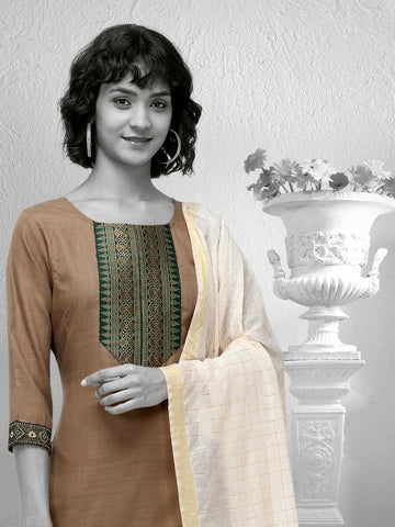 Syasi Fashion Presents Pure Cotton Kurti With Pant Dupatta