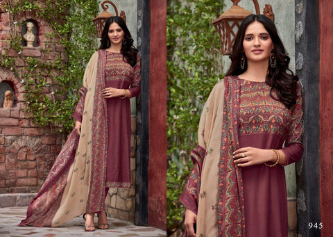 T And M Designer Launched Gulzar Pashmina Printed Fancy Designer Salwar Kameez