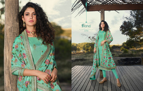 Fiona Launched Taniya Dola Jacquard Heavy Work Fancy Designer Salwar Suits