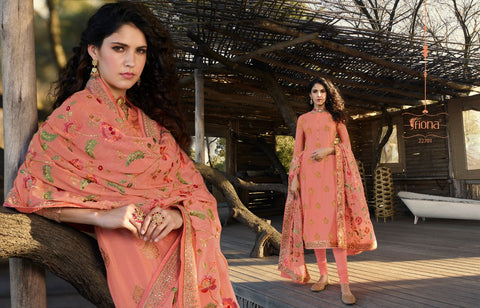 Fiona Launched Taniya Dola Jacquard Heavy Work Fancy Designer Salwar Suits