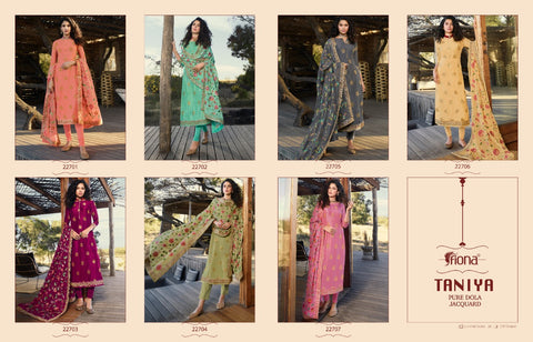Fiona Presents Taniya Dola Jacquard Designer Collection Salwar Kameez