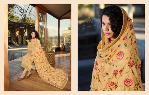 Fiona Launched Taniya Dola Jacquard Heavy Work Fancy Designer Salwar Suits