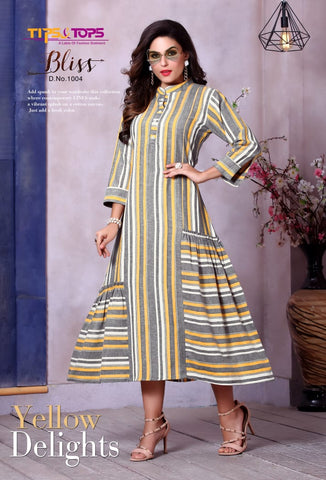 Tips And Tops Presents Bliss Heavy Rayon Casual Wear Kurtis Collection